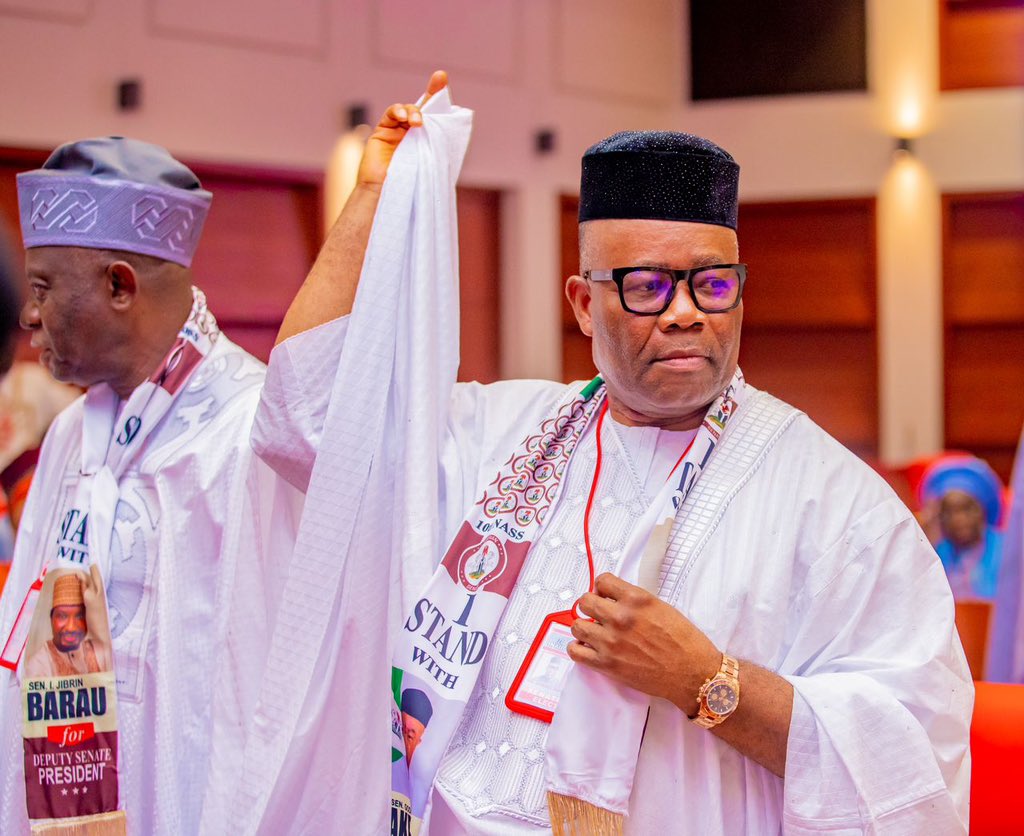 Obaseki congratulates Akpabio as he emerges as the Senate President