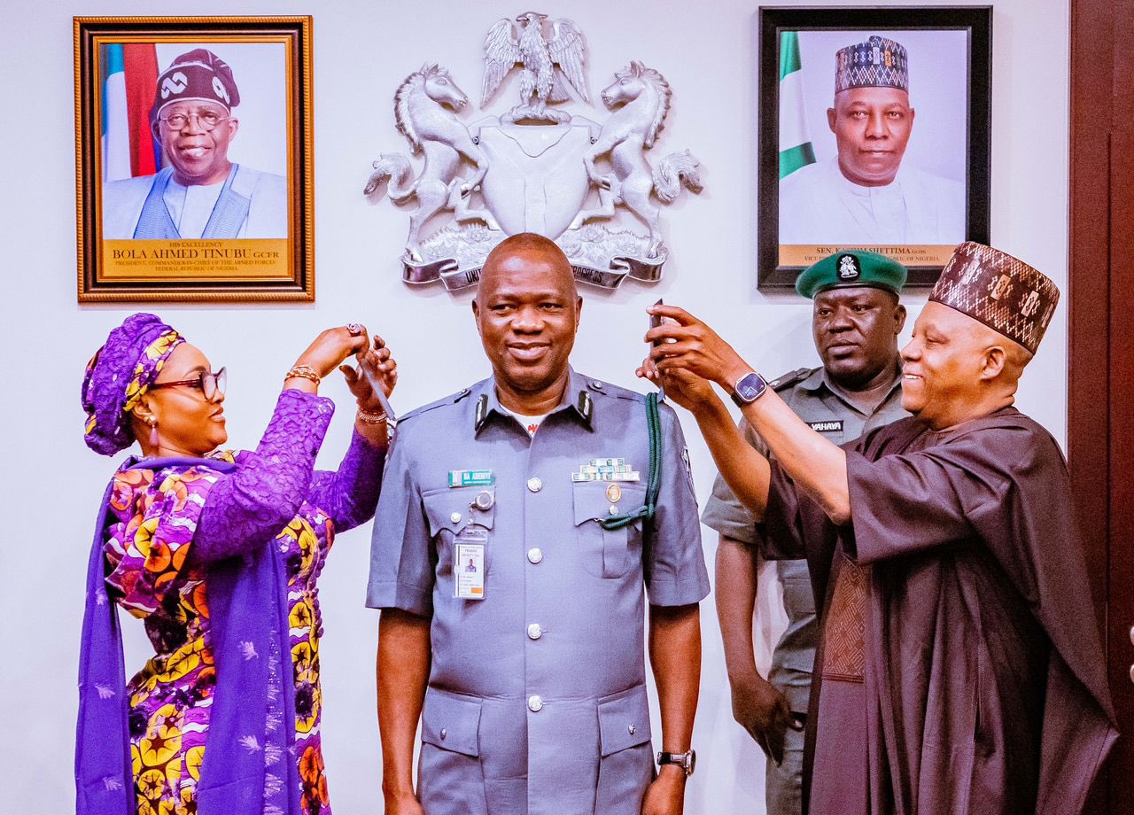 Shetimma Decorates New Customs Boss, Says Appointment Morale Booster For Serving Officers