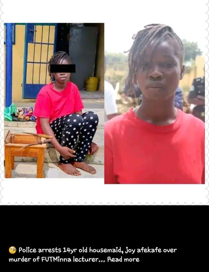 Police Arrest 14-year-old Housemaid, Joy Afekafe Over Murder of FUTMinna Lecturer