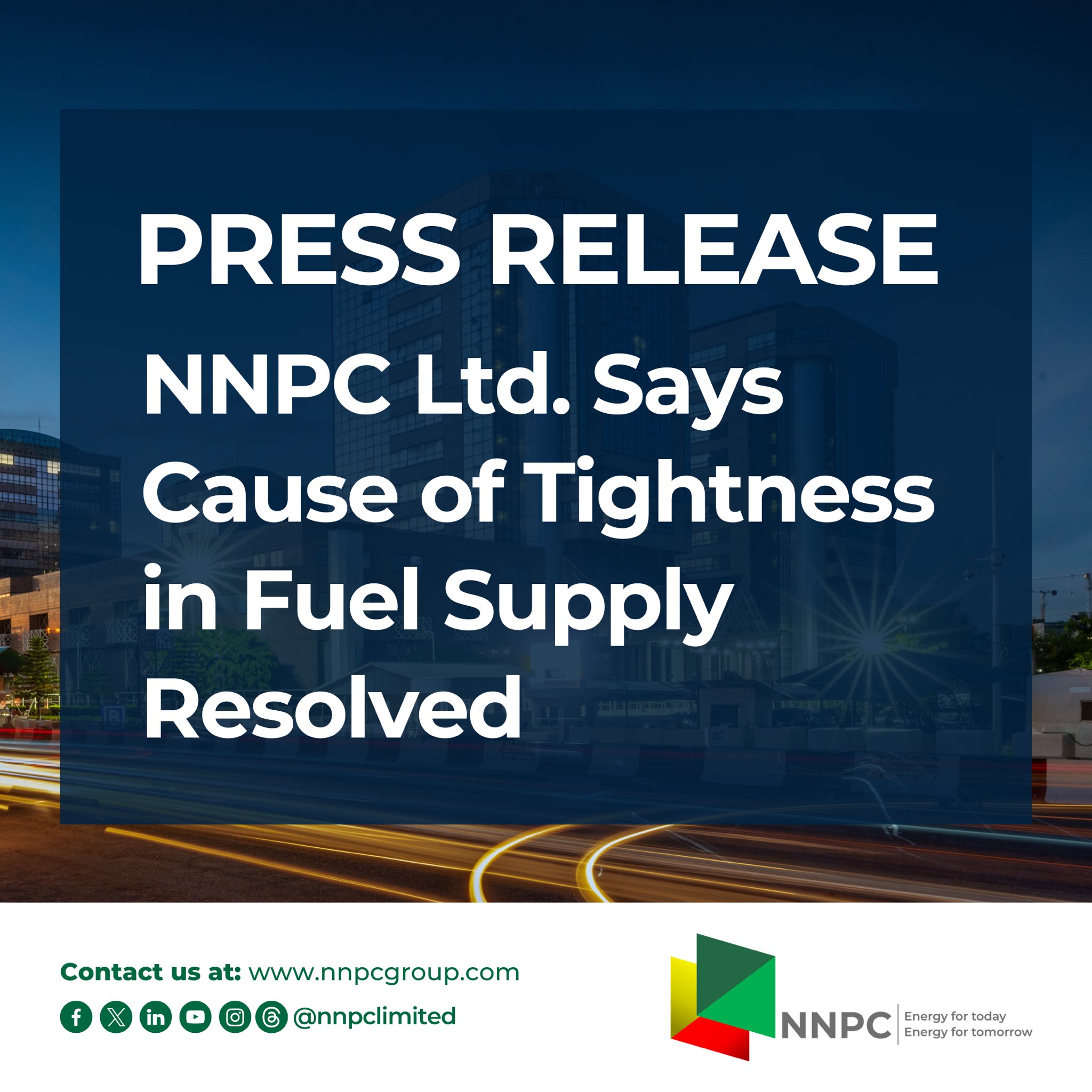 NNPC Resolves Logistic Issues Behind Fuel Scarcity