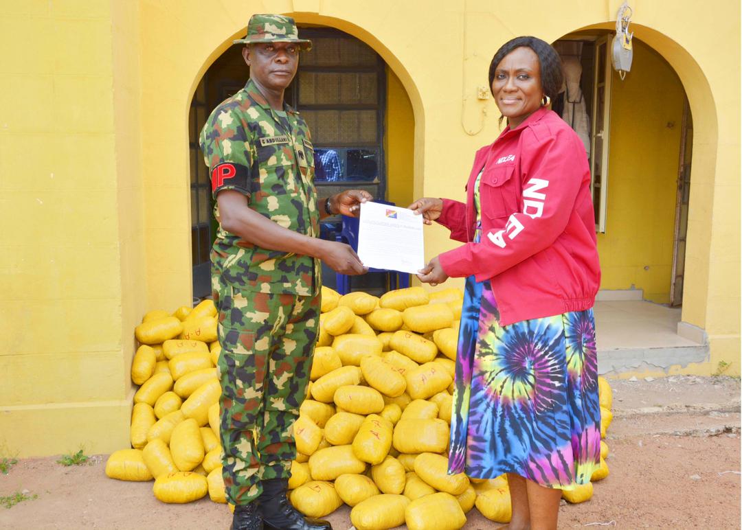 Army Hands Over Seized 223Kg Cannabis to Ogun NDLEA