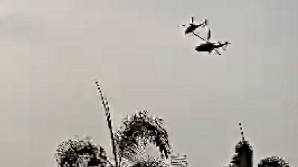 Scores Dead as 2 Navy Helicopters Collide Mid-air