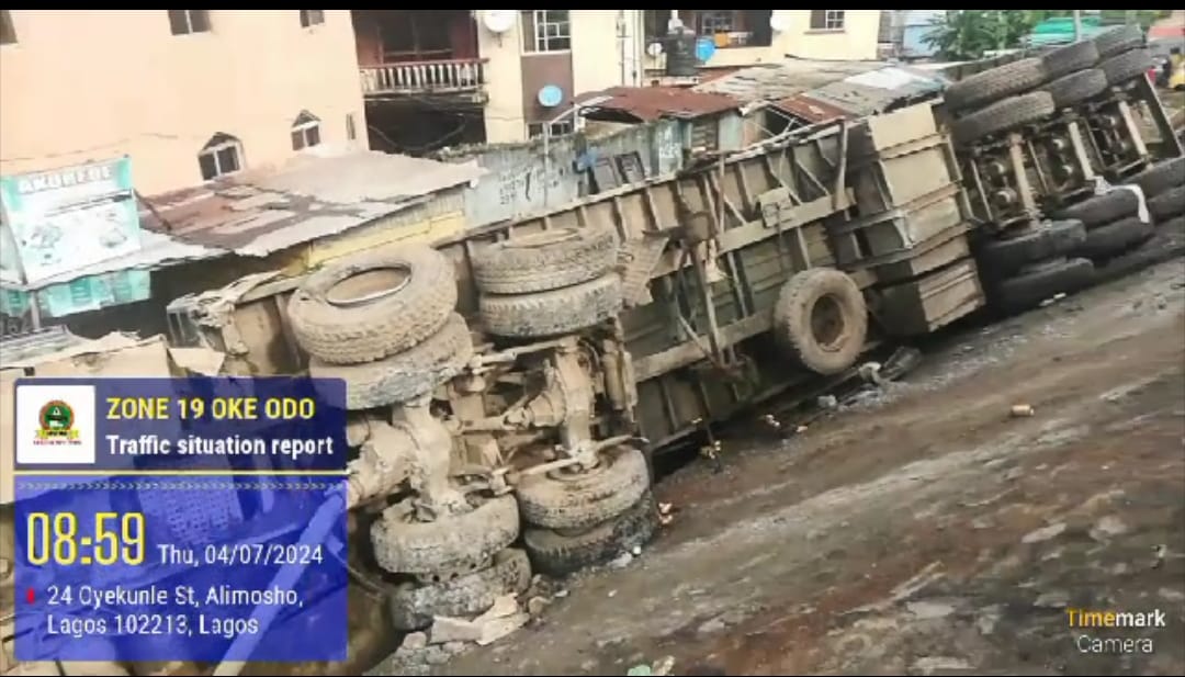 LASTMA Rescues Truck Driver, Others in Lagos Accident