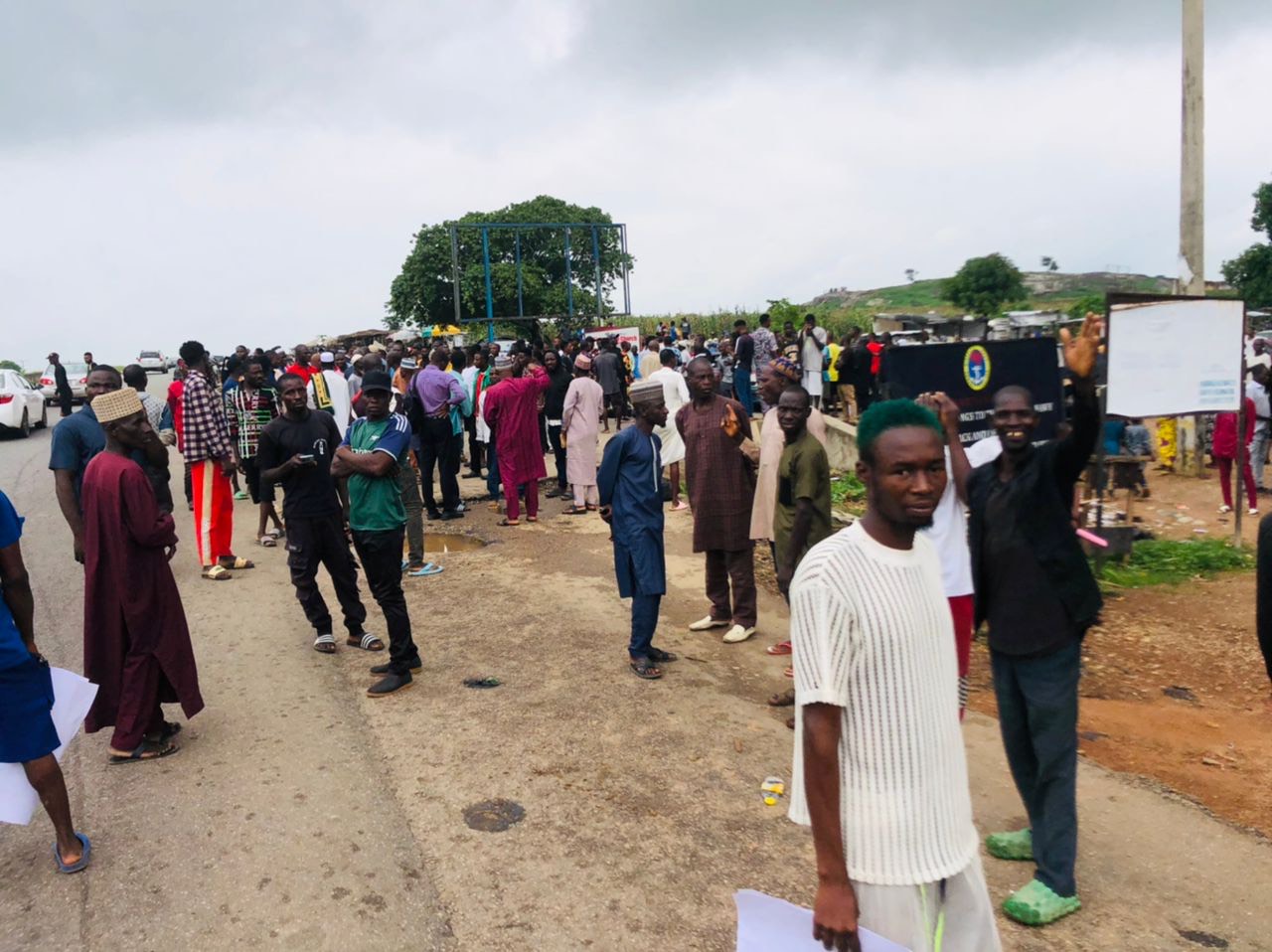 Abuja indigenous people protest Navy’s alleged land grab, block major road