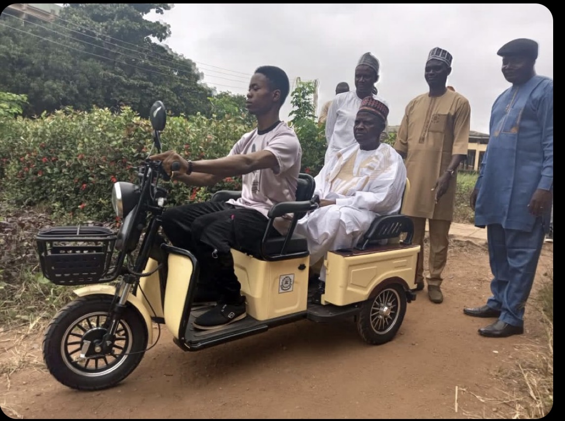 Ilaro poly set to revolutionize transportation with newly built electric tricycle
