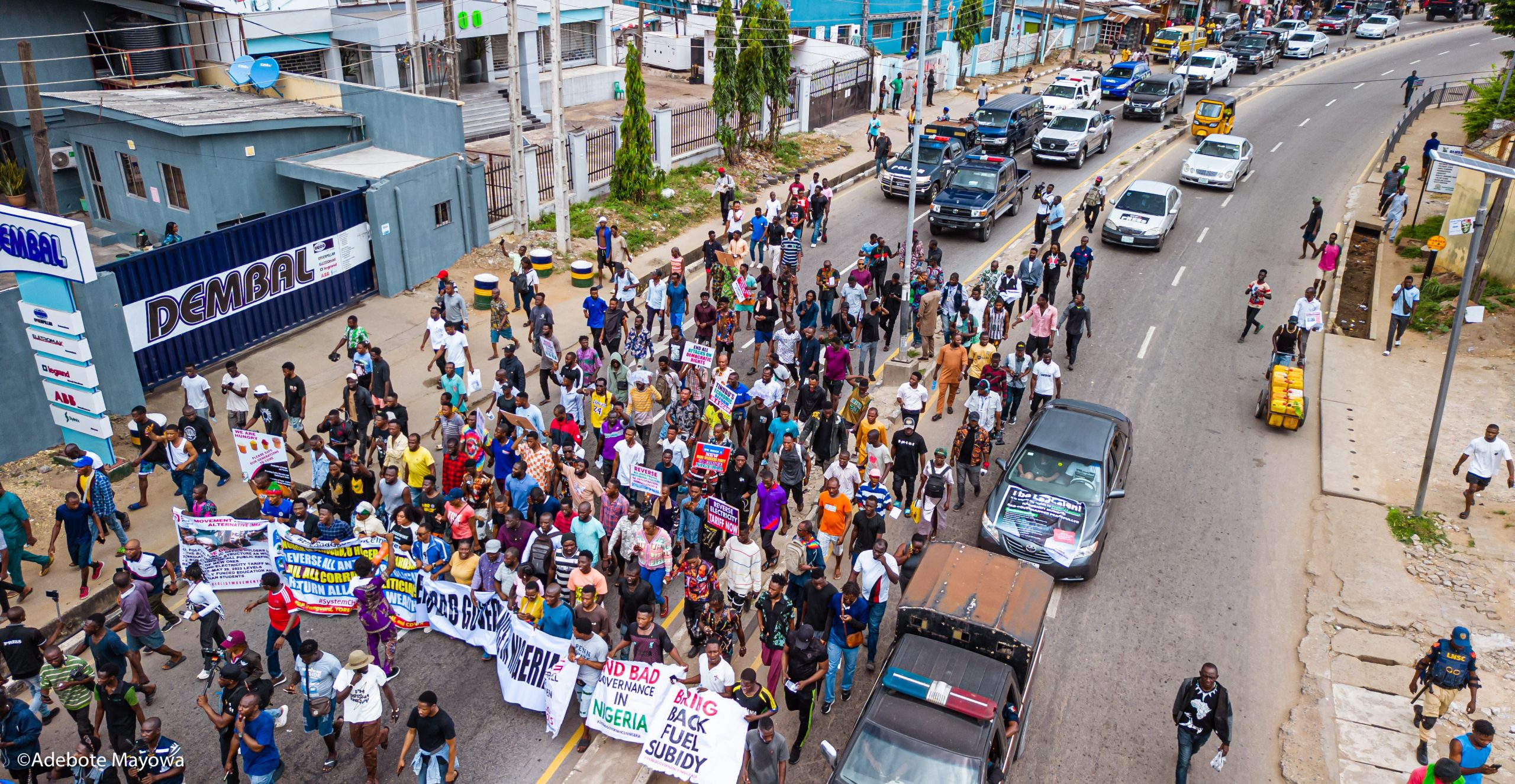 EndBadGovernance protest in Lagos
