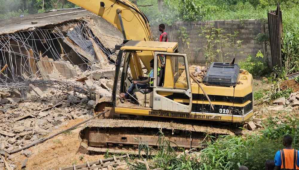 Enugu State Government demolishes another Kidnappers’ Den
