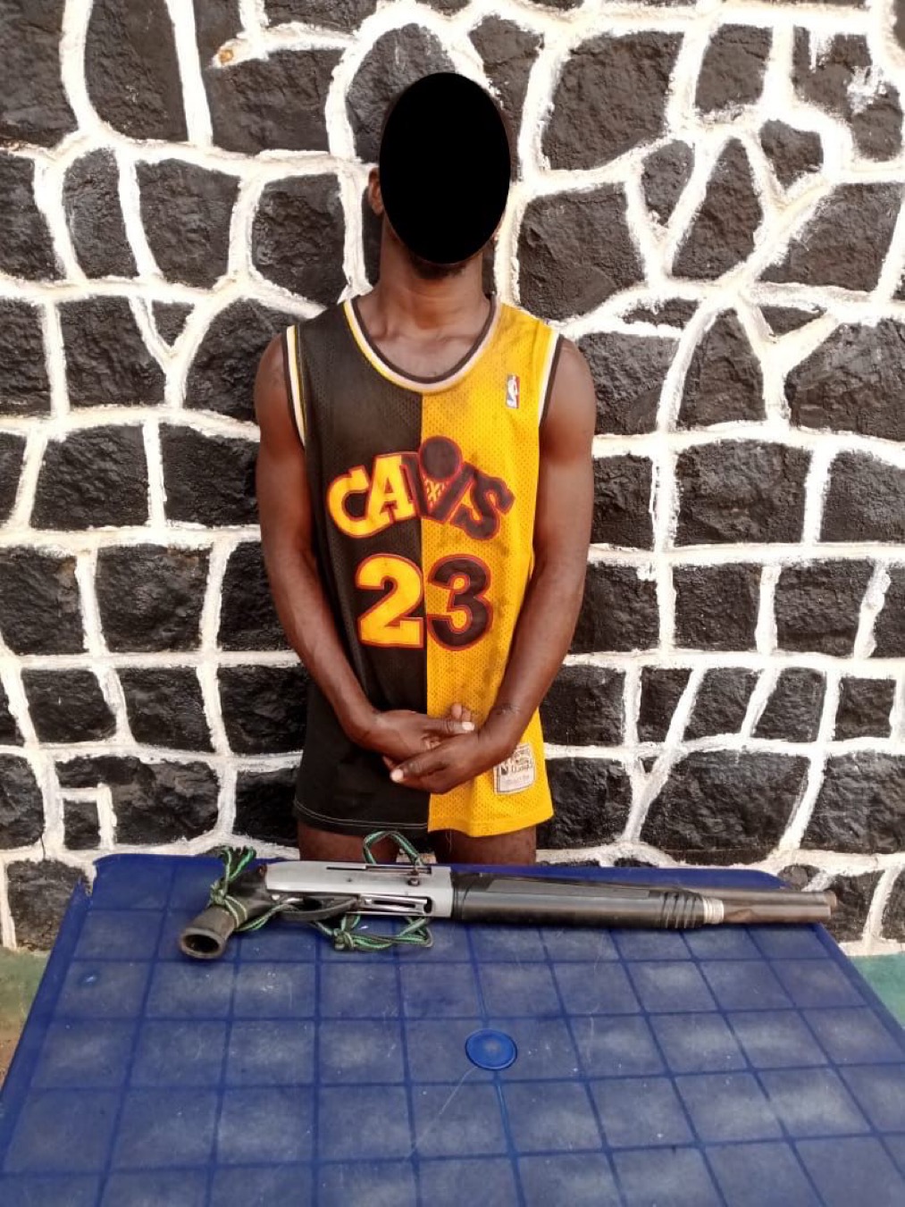 Anambra vigilante member arrested with pump-action gun hidden In bag of rice for robbery