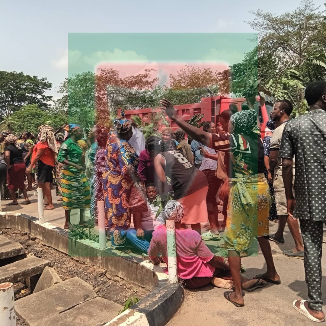Video: Akure erupts in protest over abduction of nine surveyors
