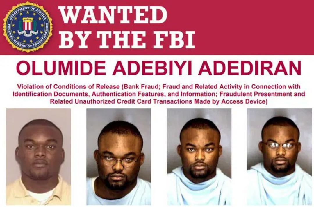 FBI Offers $10,000 Reward for Nigerian Fugitive on the Run for Over 20 Years