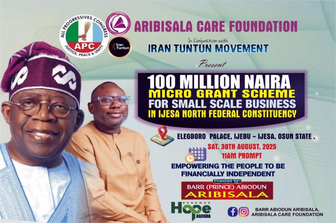 Prince Abiodun Aribisala Launches ₦100m Micro Grant Scheme in Ijesa North