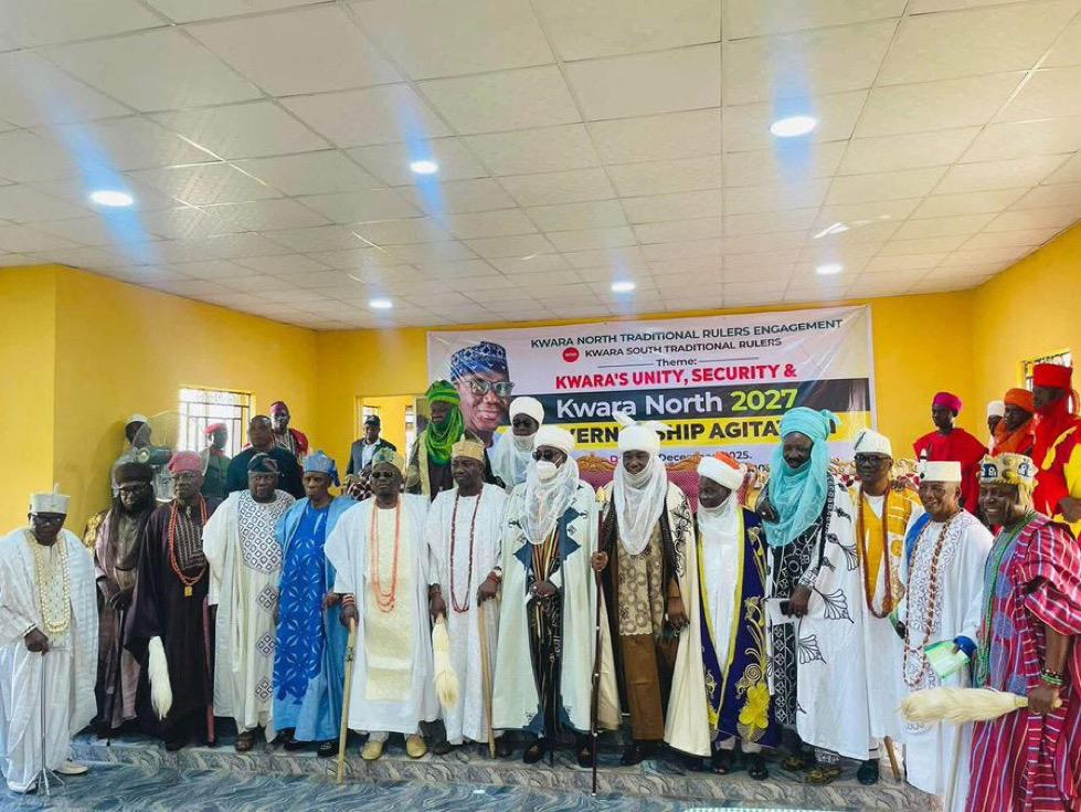 Kwara South Traditional Rulers Back Kwara North for 2027 Governorship in Historic Show of Unity