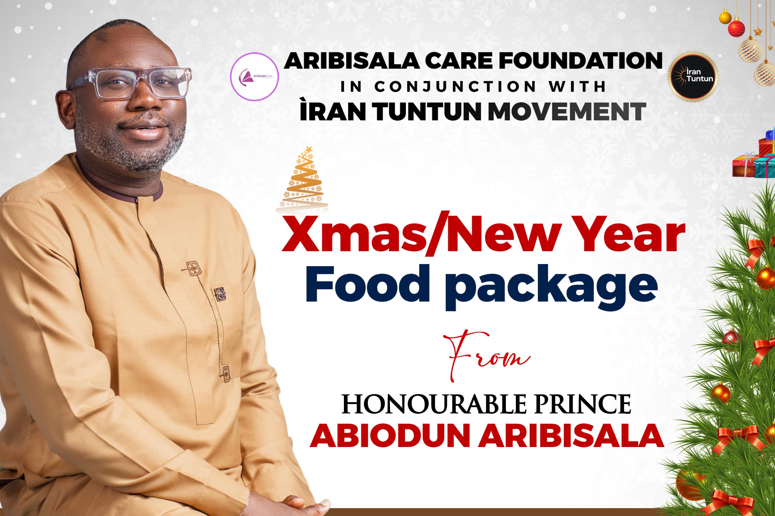 Photos: Aribisala Care Foundation Distributes Christmas/New Year Food Packages to Residents