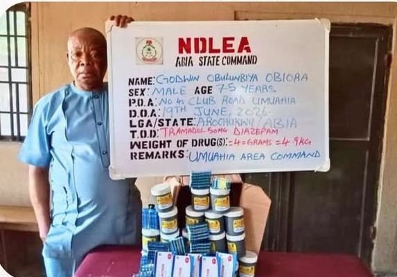 BREAKING 🇳🇬⚖️: NDLEA arrests two elderly men aged 84 and 75 in Abia over alleged drug sales to students, cannabis recovered during raid, investigation ongoing