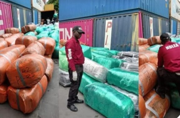 BREAKING 🇳🇬🚢: NDLEA intercepts a N12.3 billion drug consignment at Lagos Port, seizing nearly five tonnes of cannabis.