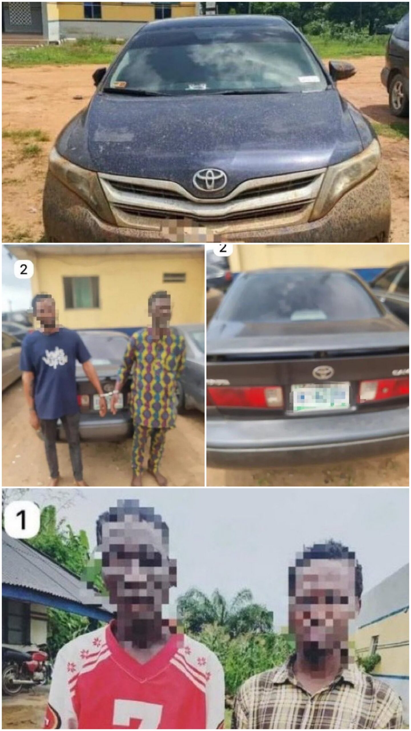 BREAKING 🇳🇬🚔: Ogun Police Arrest Seven Suspected Criminals, Recover Stolen Vehicle, Firearms and N1.1 Million