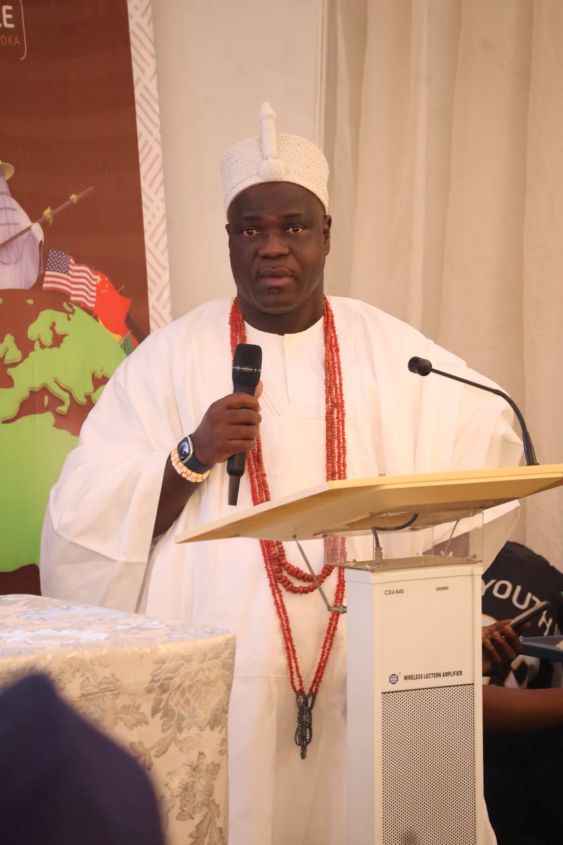 Oba Francis Olusola Alao, the Olugbon of Orile-Igbon Kingdom, speaks at the Think Yoruba First 4th Global Conference. The royal father spoke on the critical role of traditional institutions in securing the nation and praised Think Yoruba First for their tireless work in advancing the cause of Yoruba land, declaring that the movement is the future of Yoruba progress and unity.
