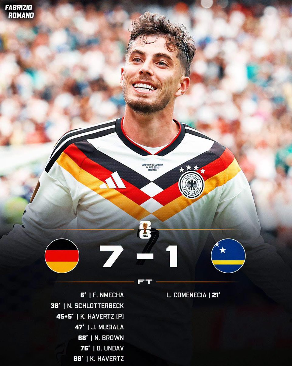 Germany Crush World Cup Debutants Curacao 7-1 in Houston