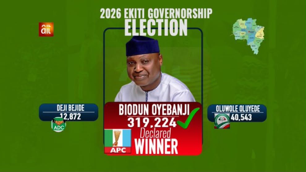 INEC Declares Governor Oyebanji Winner of Ekiti Governorship Election in Landslide Victory