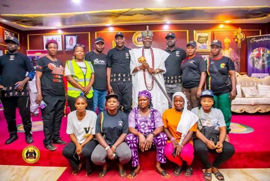 Olowu of Kuta Receives Sunday Igboho, Iru-Ekun Security Network, Commends Efforts to Combat Insecurity