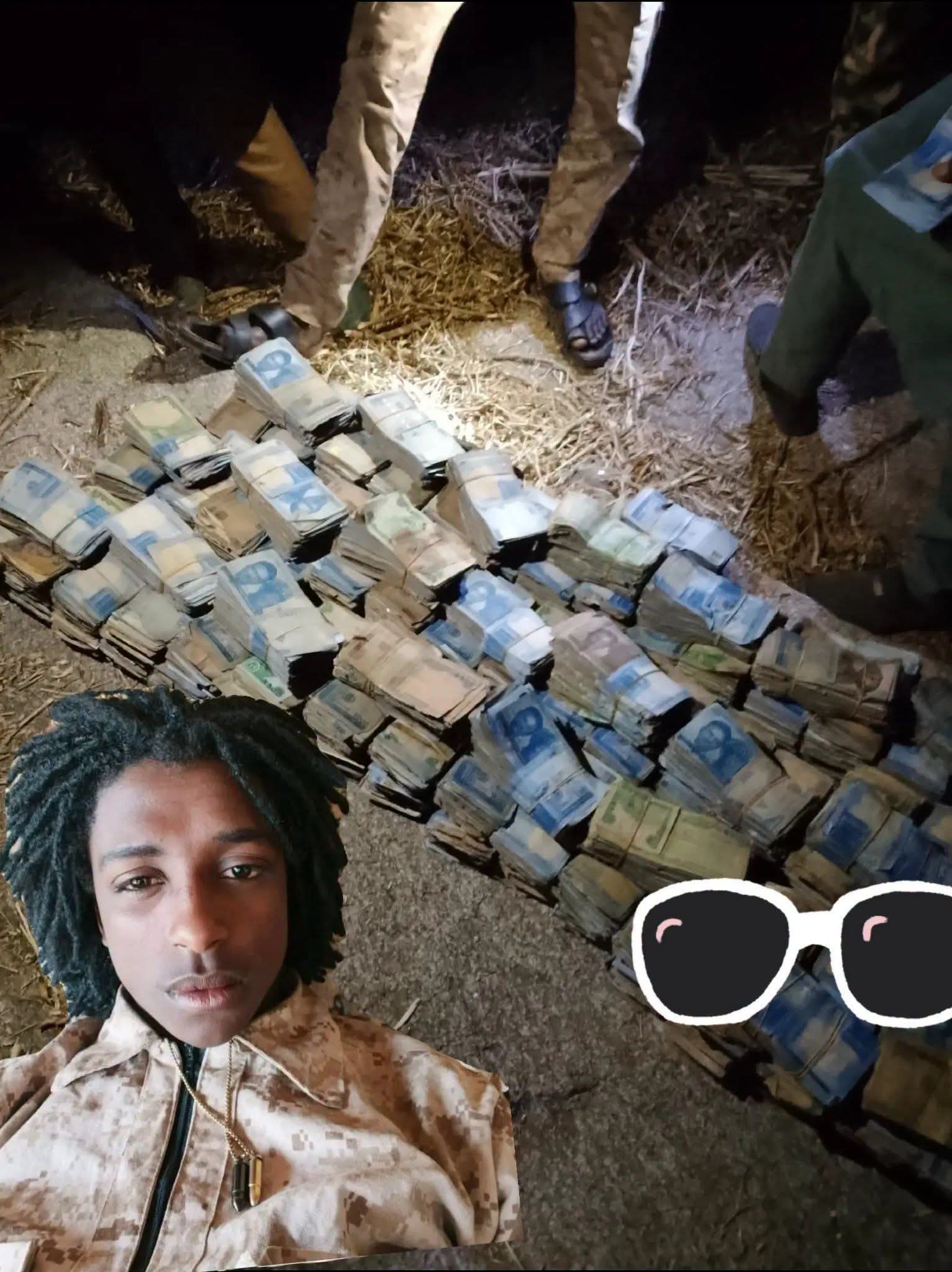 Notorious bandit Auta Yankuzo displays cash obtained from kidnapping ransom in a TikTok video, sparking outrage and renewed concern over criminal bravado and online glorification of violence.