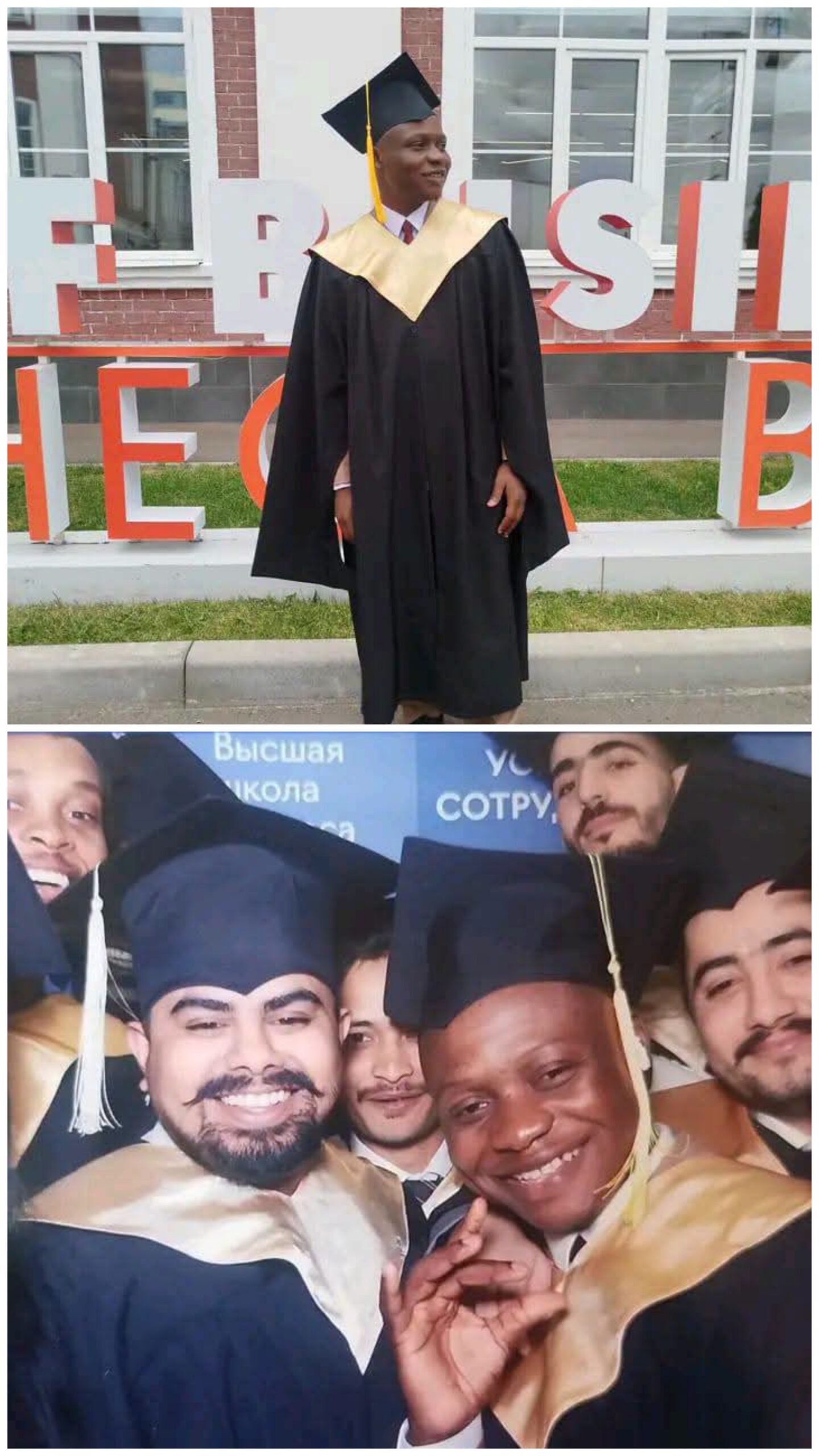 🎓 🎉 Habeeb Gbolahan Adeyemo, son of renowned Fuji musician Alhaji Sulaimon Ademola Adeyemo (Commy Jackson), has bagged a Master of Science (M.Sc.) in International Management from the National Research University – Higher School of Business, Moscow, Russia. 🇷🇺