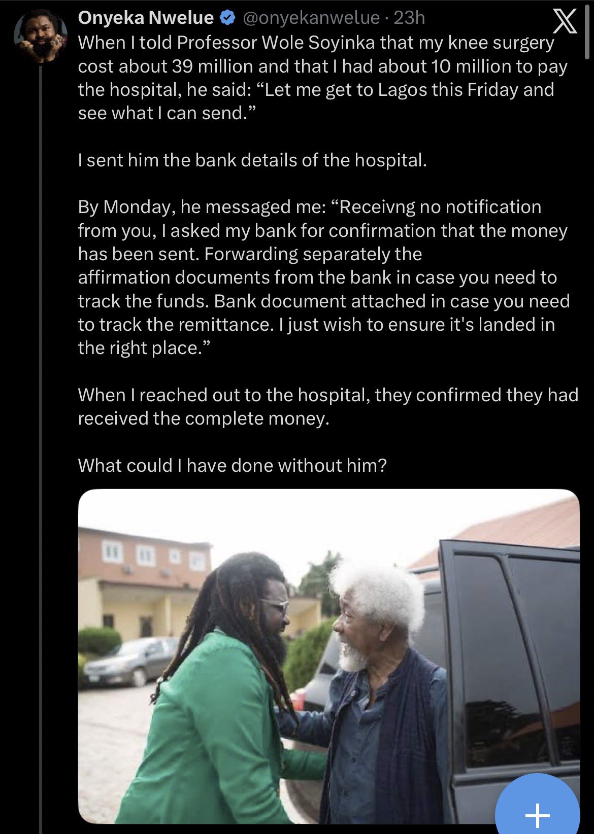 The Audacity of Onyeka Nwelue: He Spent Years Mocking the Poor, Then Begged Soyinka for N39m – And Wants Us to Clap