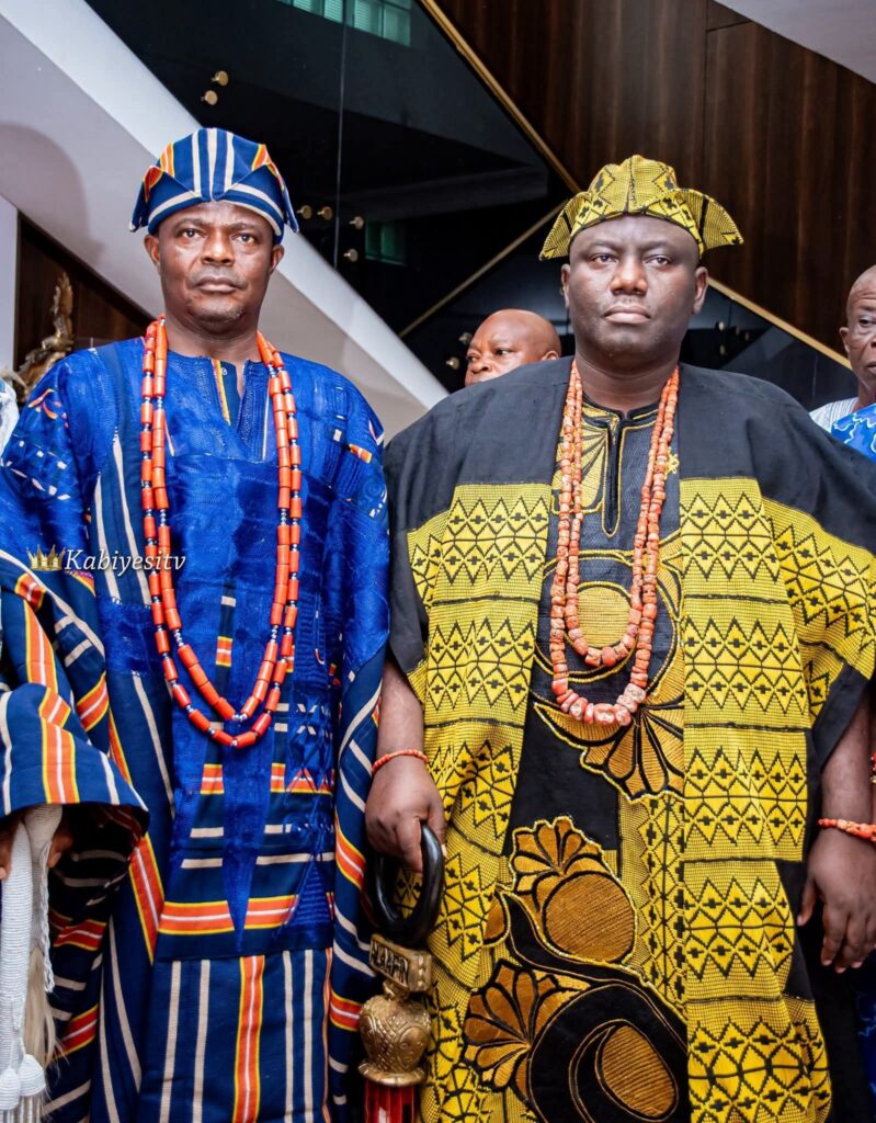 📸 ROYAL VISIT: The Alaafin of Oyo, Oba Abimbola Akeem Owoade, paid a historic visit to the Olu of Ilaro, Oba Kehinde Gbadewole Olugbenle, in Ogun State.