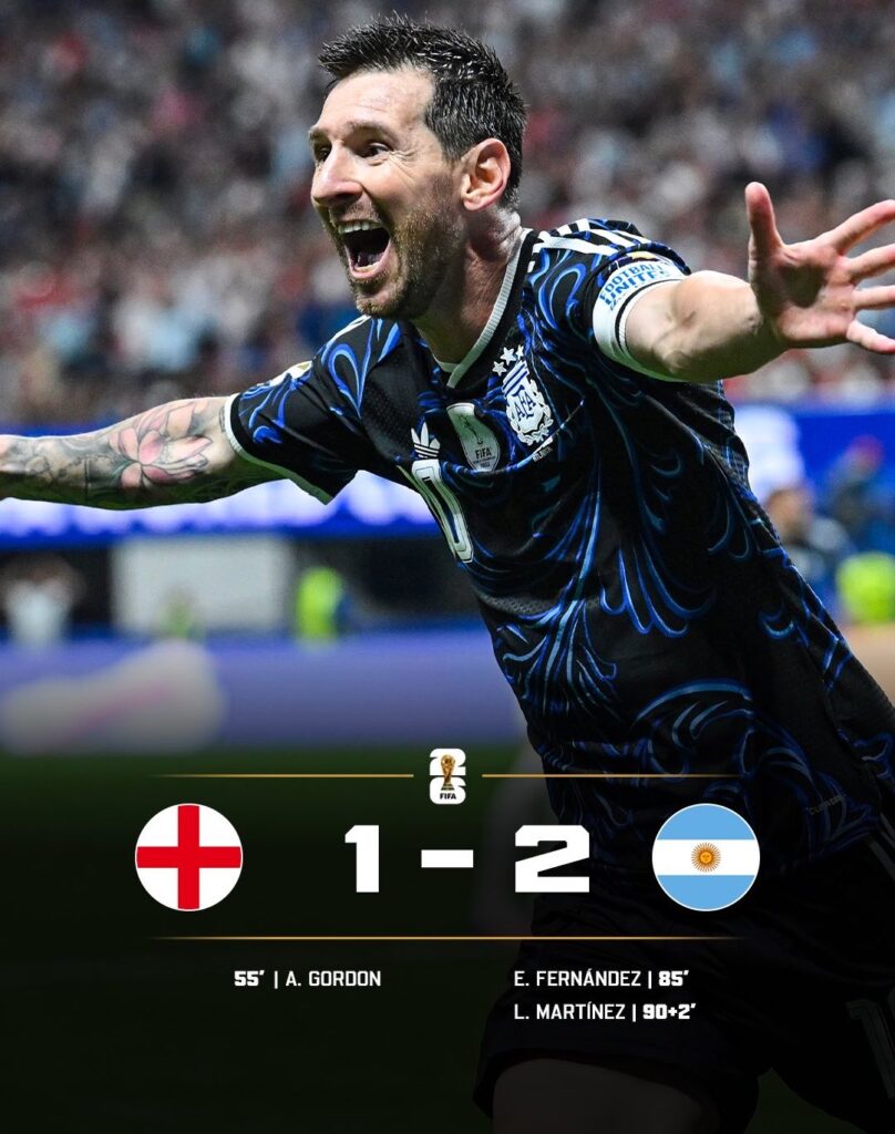 Argentina Stun England with Two Late Goals to Reach World Cup Final