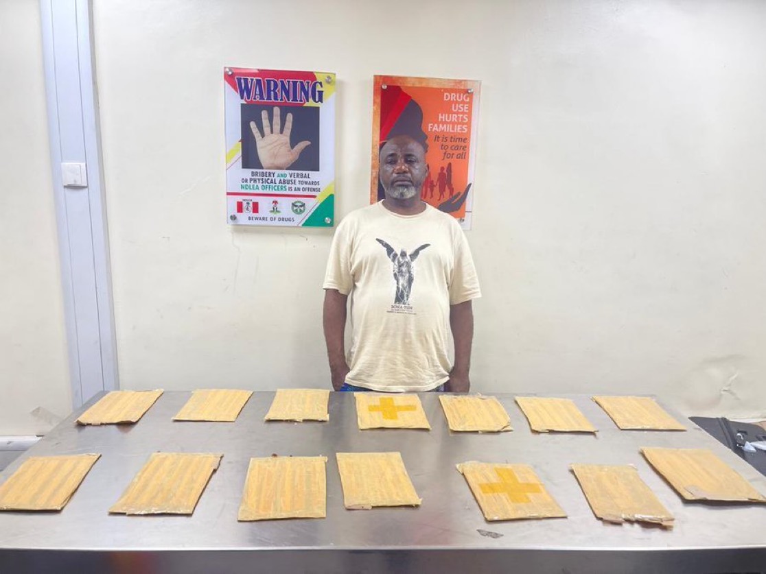 NDLEA Arrests Balogun Market Trader Onuigbo Ndubisi Chinedu Over Attempt to Smuggle 3.30kg of Cocaine to UK