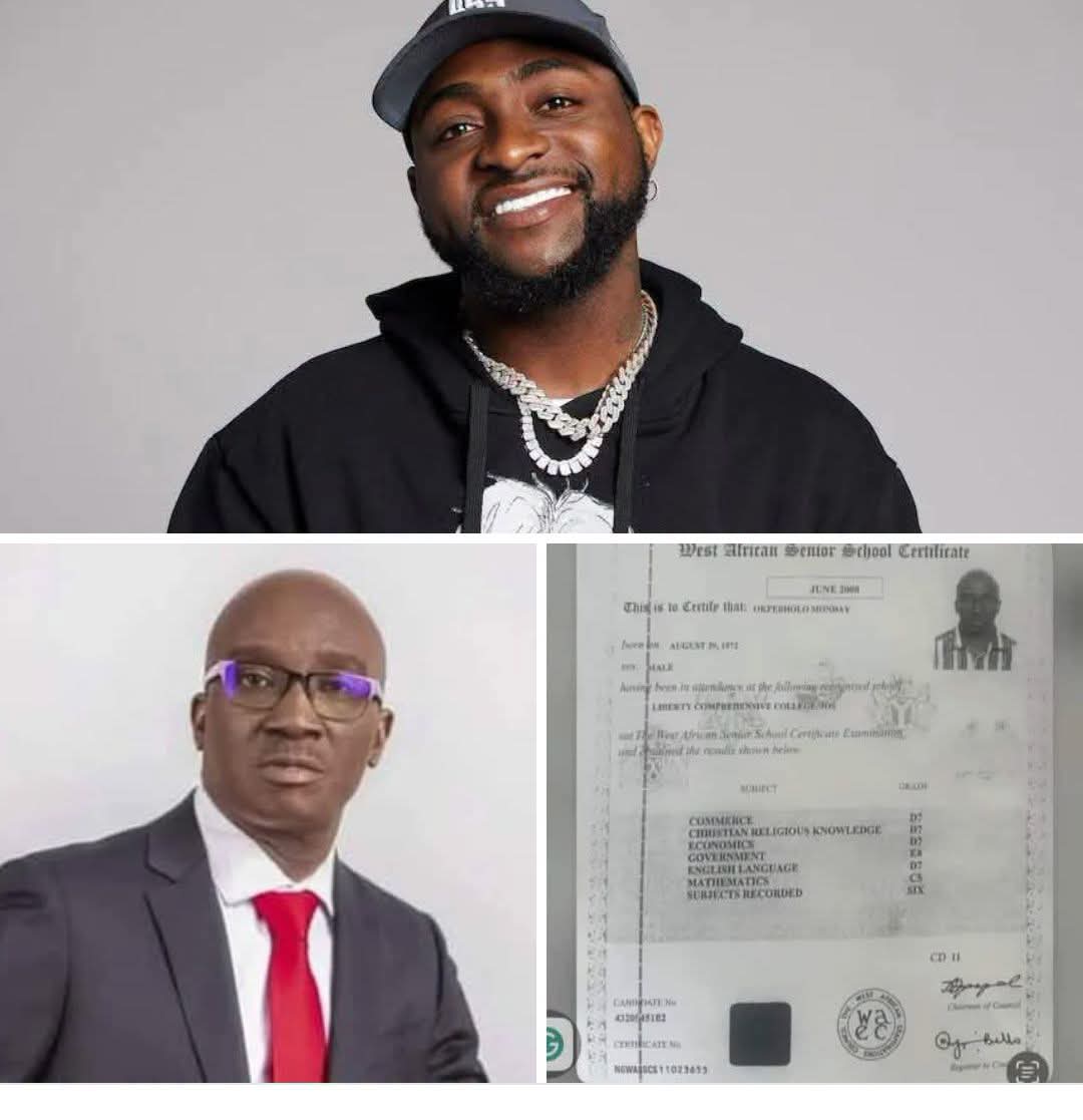 Davido Under Fire Over Okpebholo’s Alleged WAEC Result as Lawyer Demands Apology