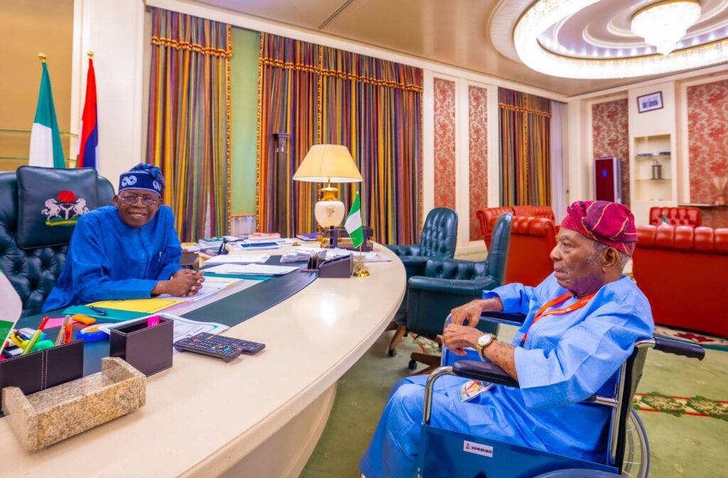 Tinubu Mourns Baba Reuben Fasoranti, Says Nigeria Has Lost a Pillar of Democracy